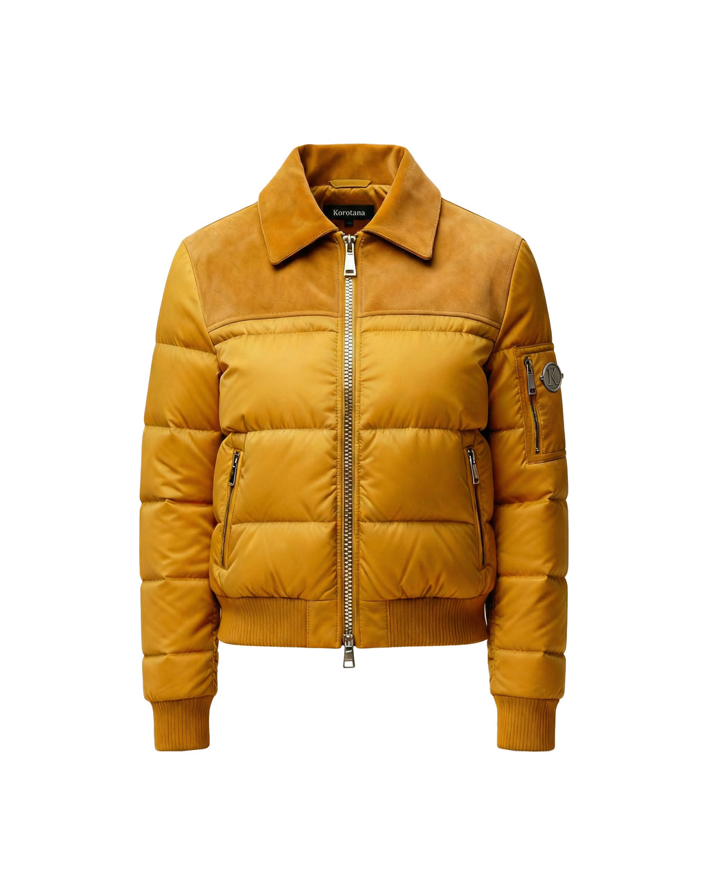 The Aureus Suede Puffer Jacket