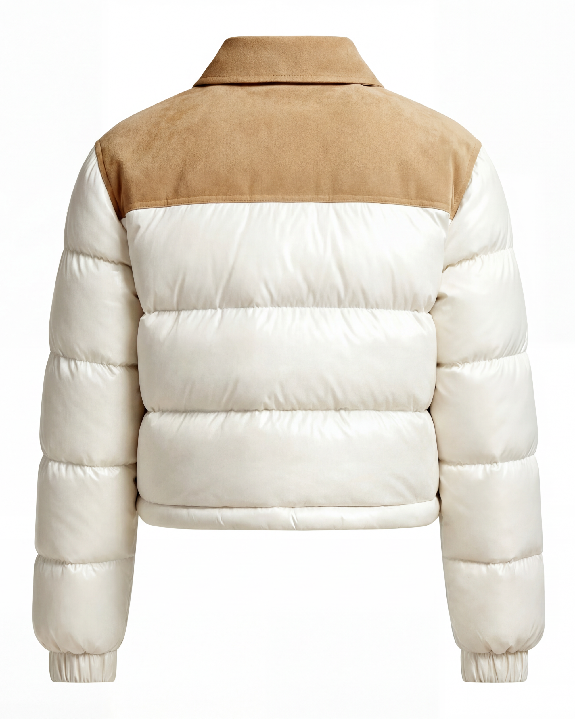 The desert Horizon Suede Puffer Jacket