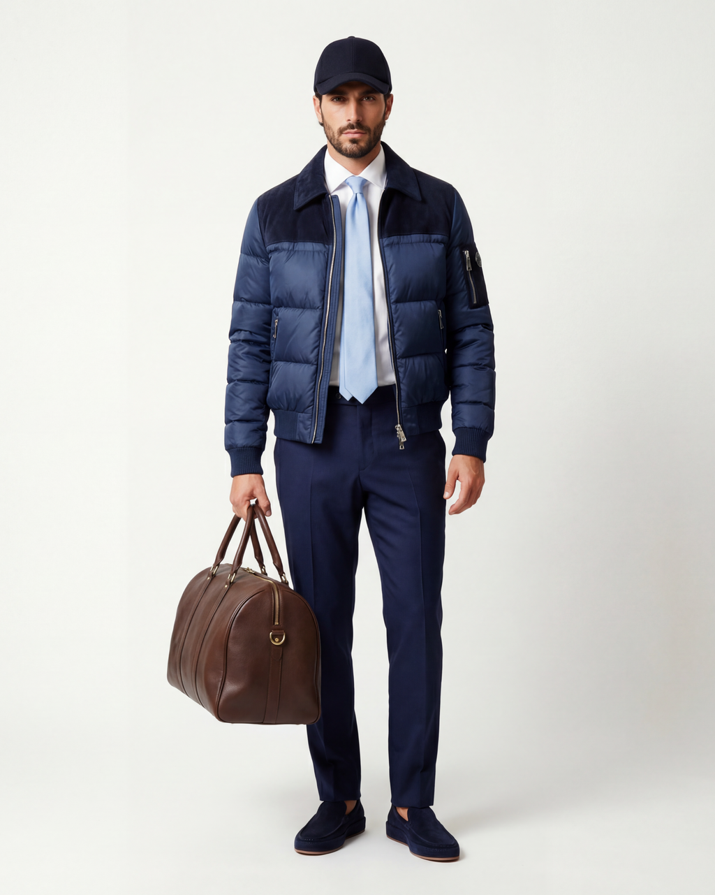 The Armitage Suede Puffer Jacket