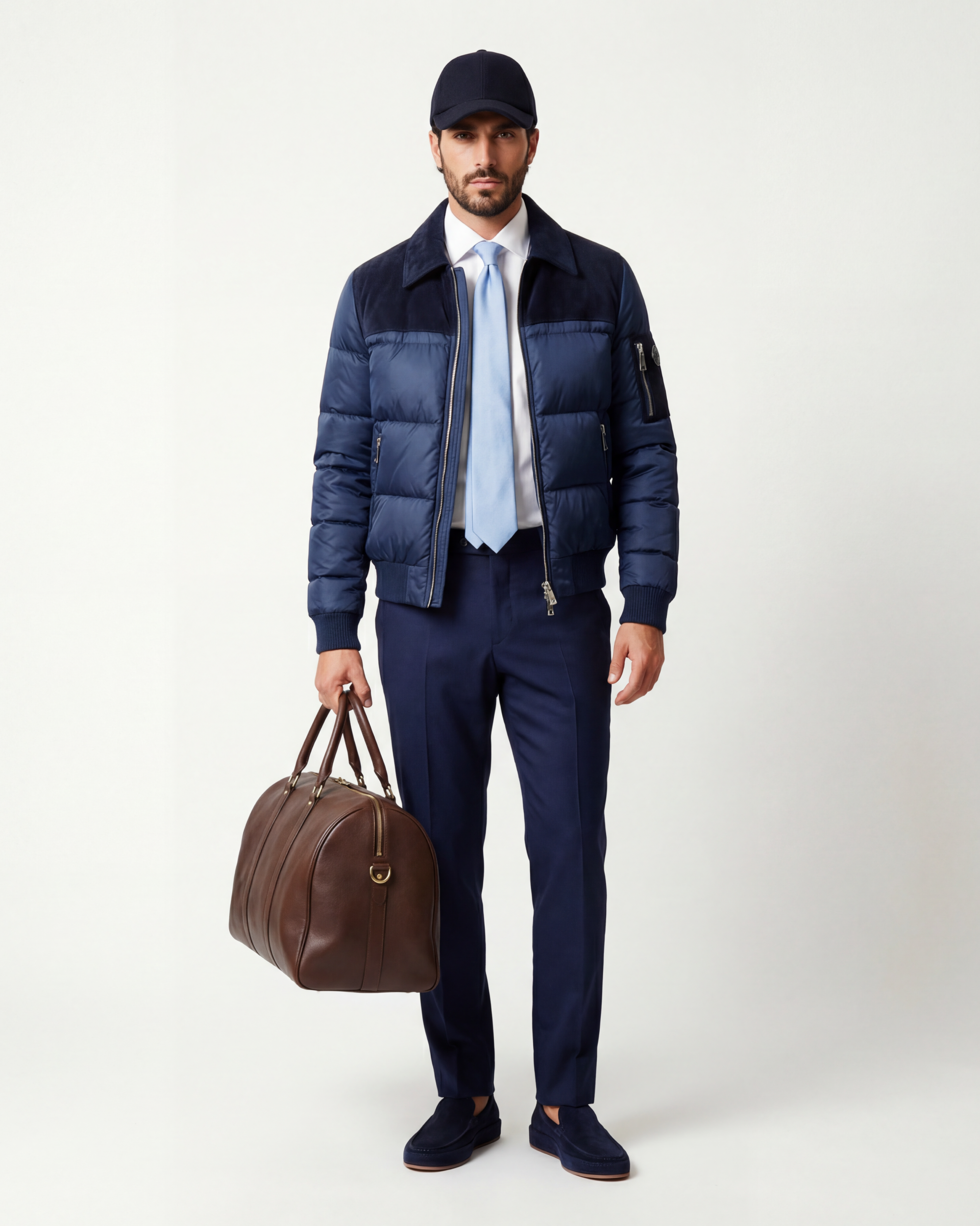 The Armitage Suede Puffer Jacket