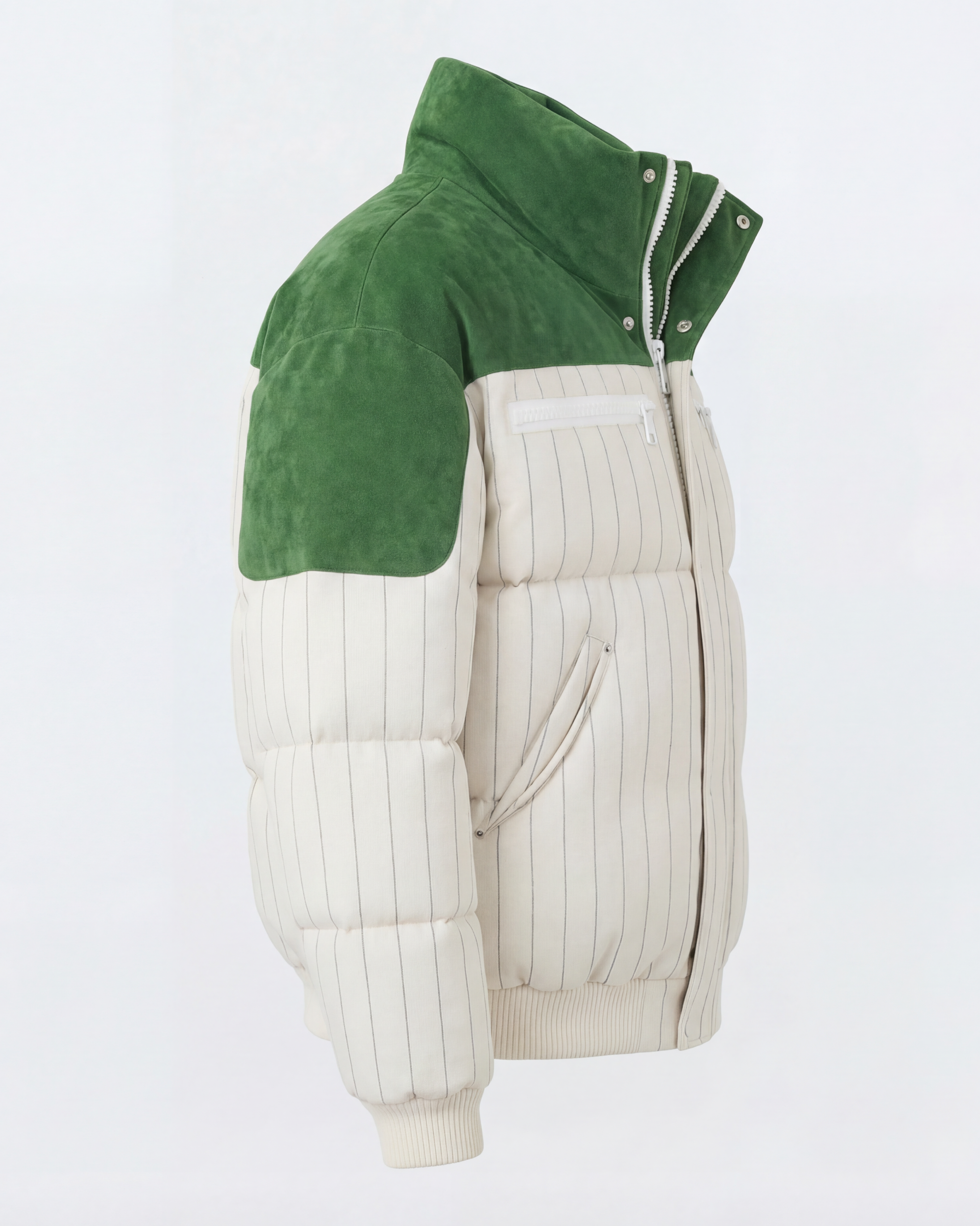 The Verdoux Suede Puffer Jacket