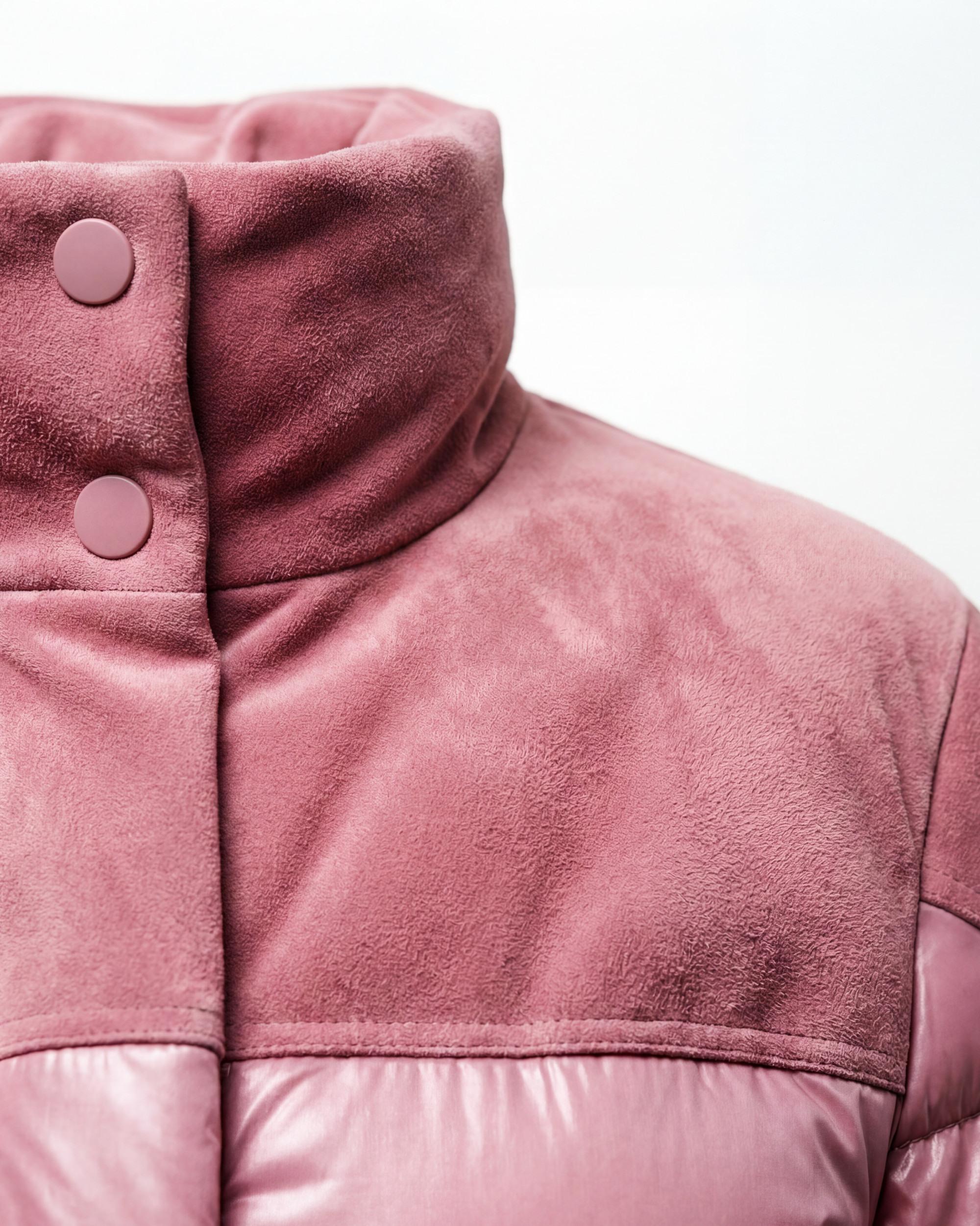 The Rose Eclat Suede Puffer Jacket