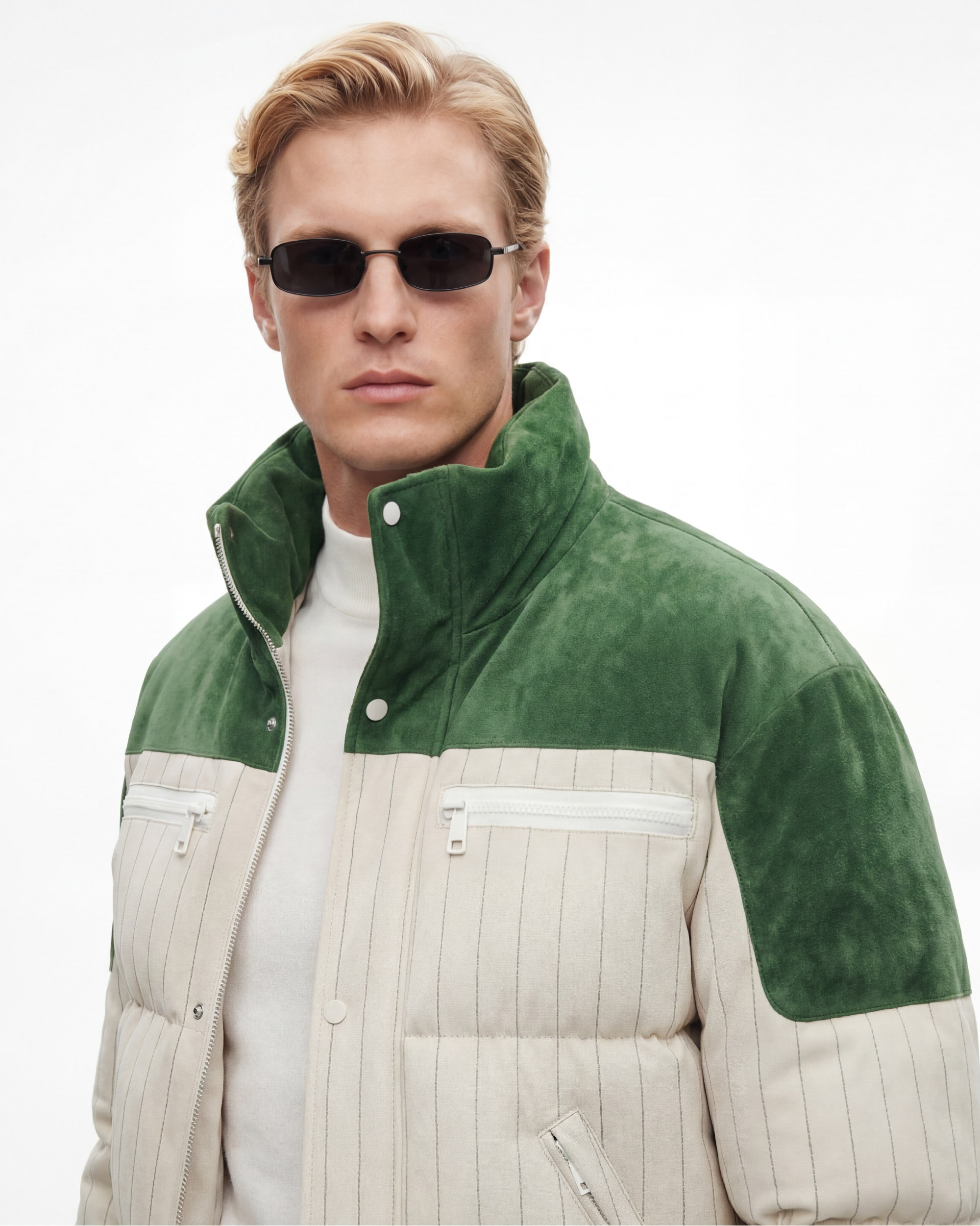 The Verdoux Suede Puffer Jacket