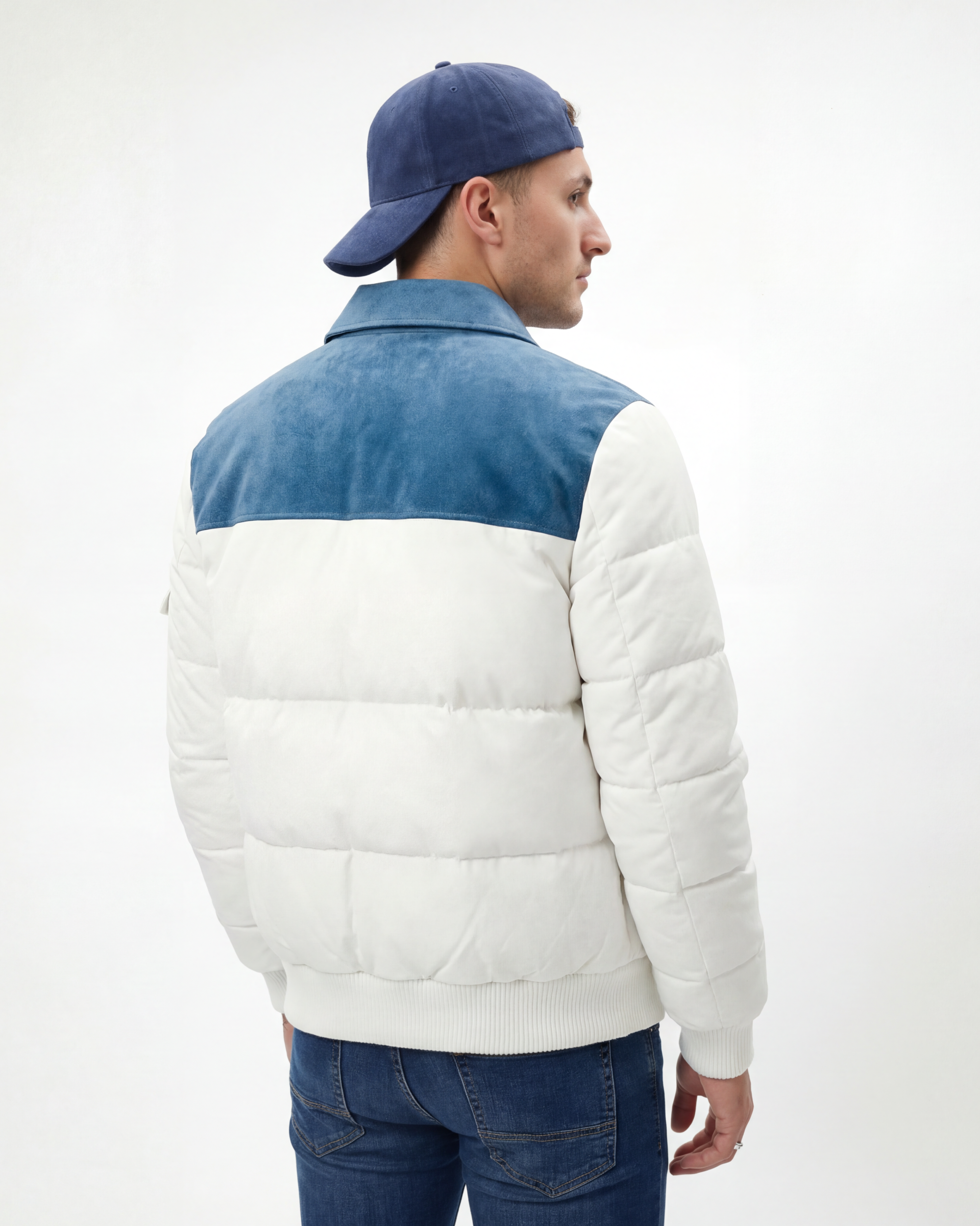 The Glacier Suede Puffer