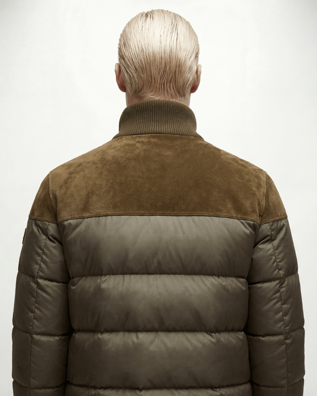 The MossWood Suede Puffer Jacket