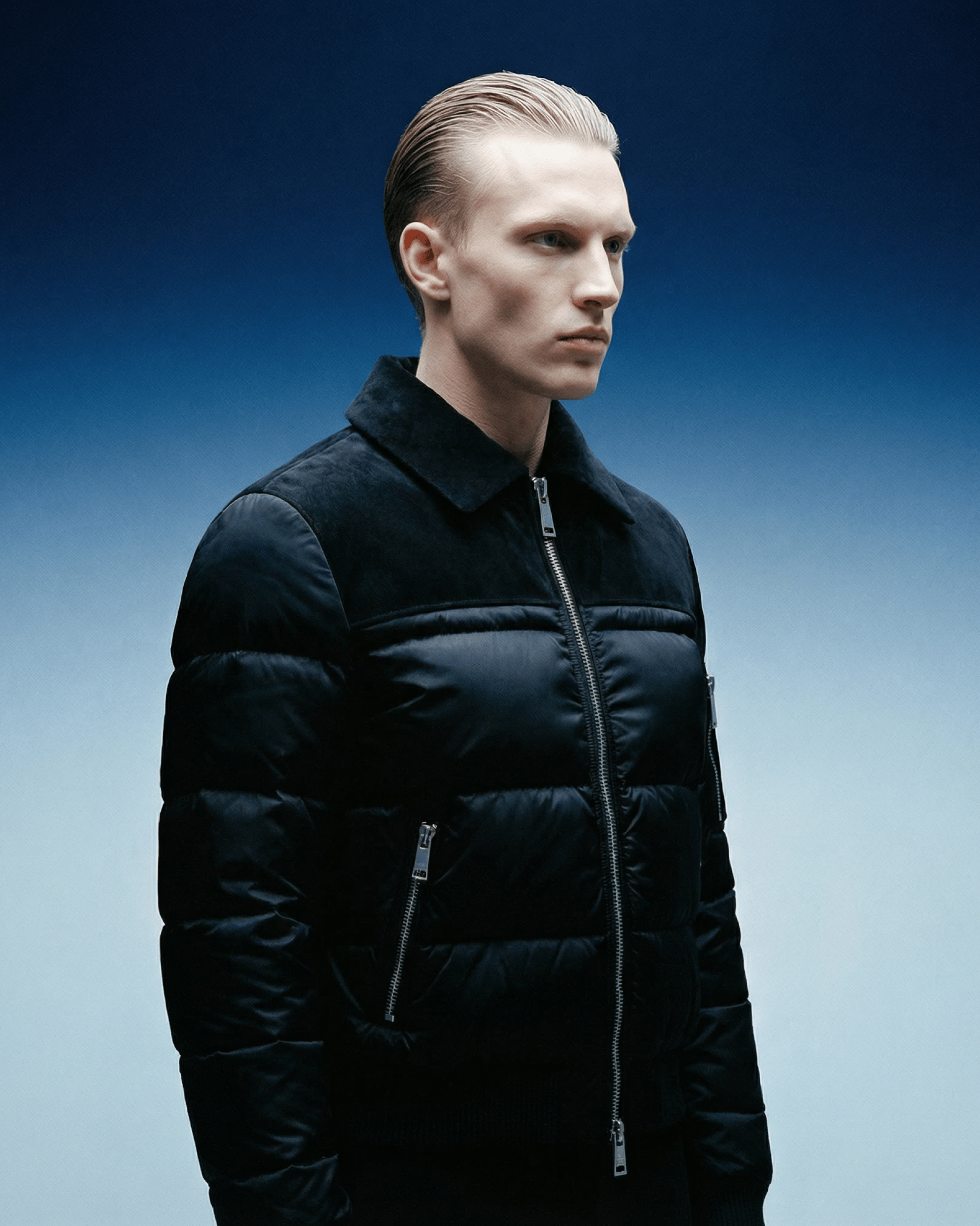 The Eclipse Reign Suede Puffer Jacket