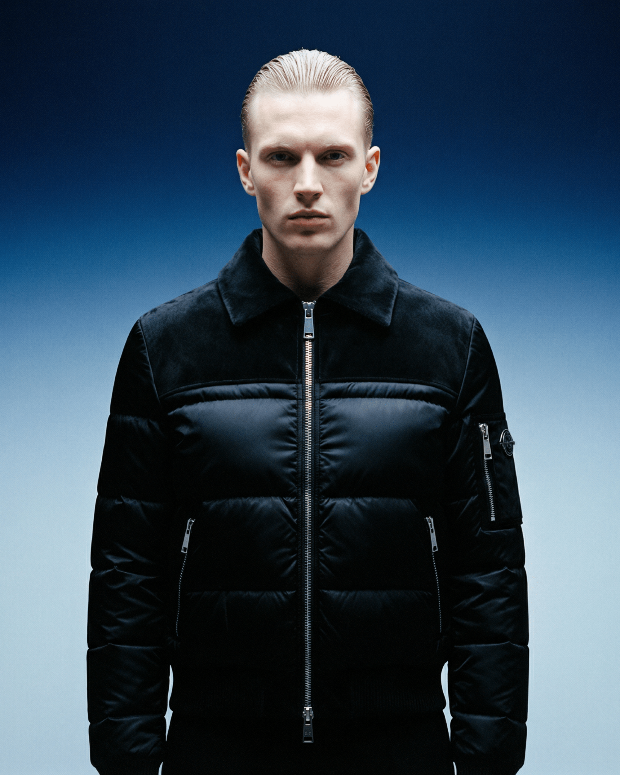 The Eclipse Reign Suede Puffer Jacket