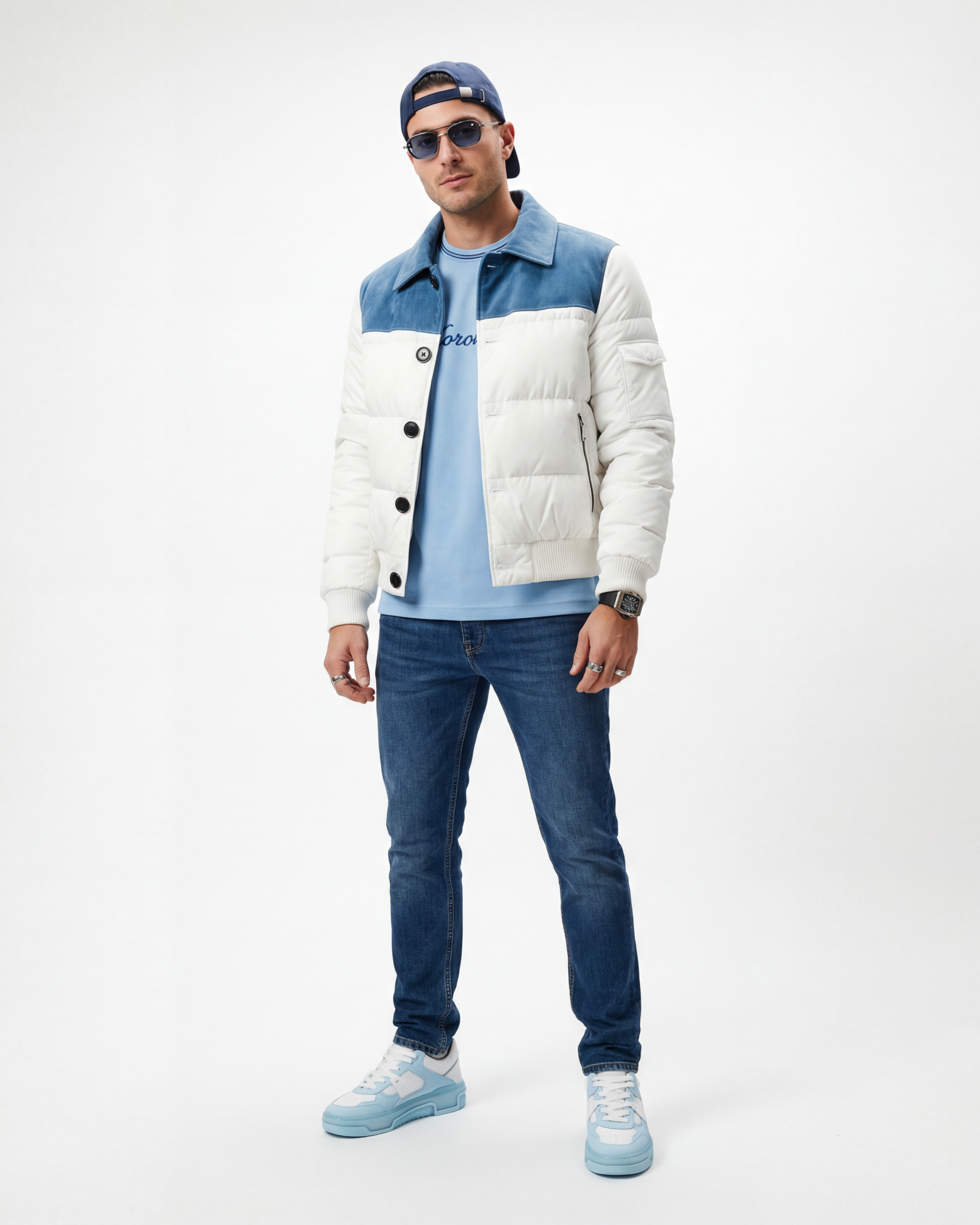 The Glacier Suede Puffer