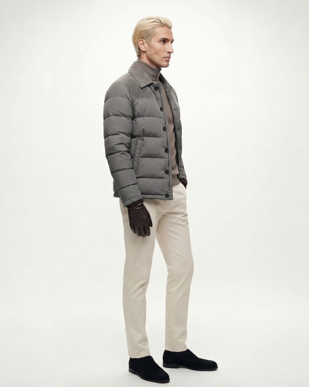 The Ashford Suede Puffer Jacket