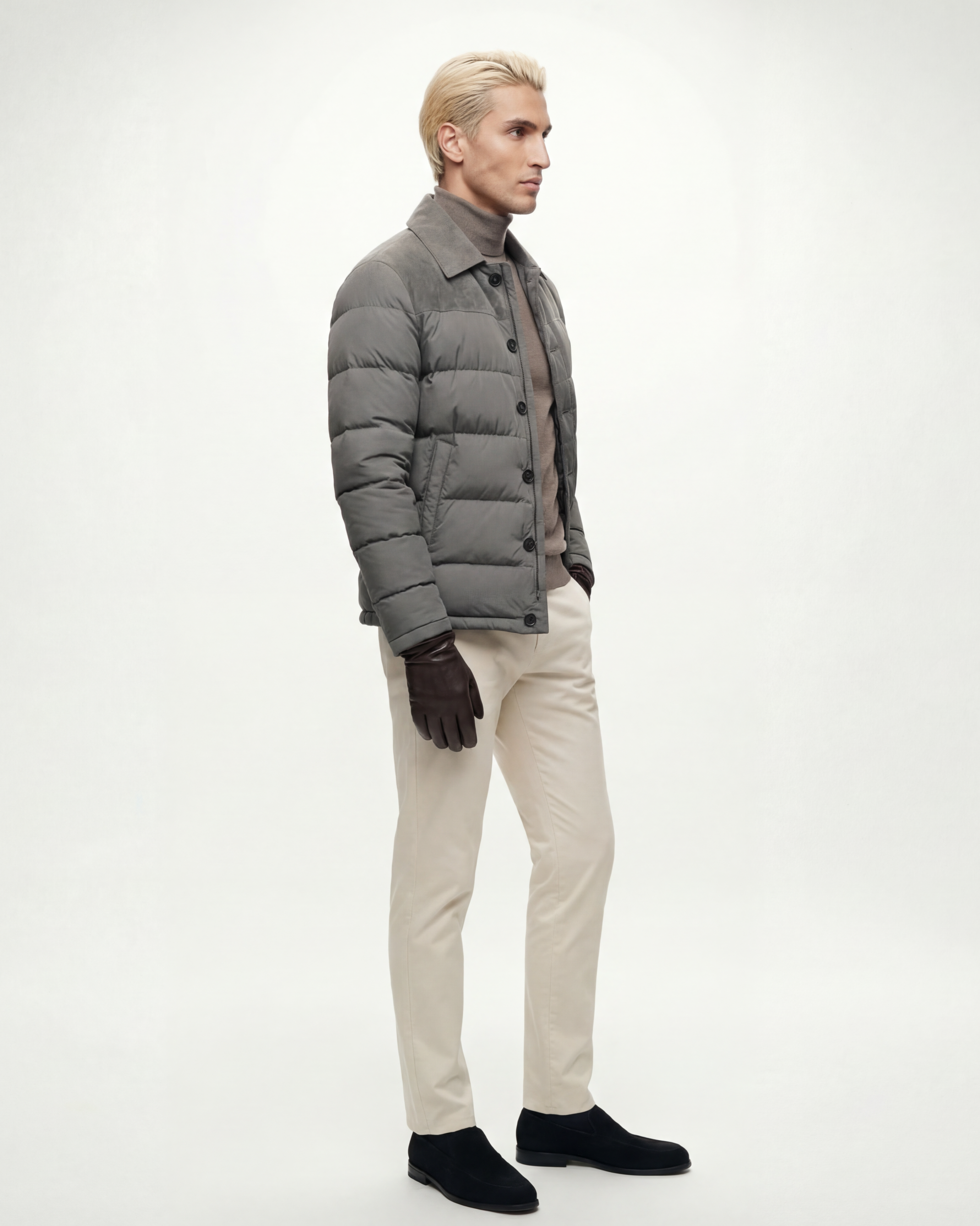 The Ashford Suede Puffer Jacket