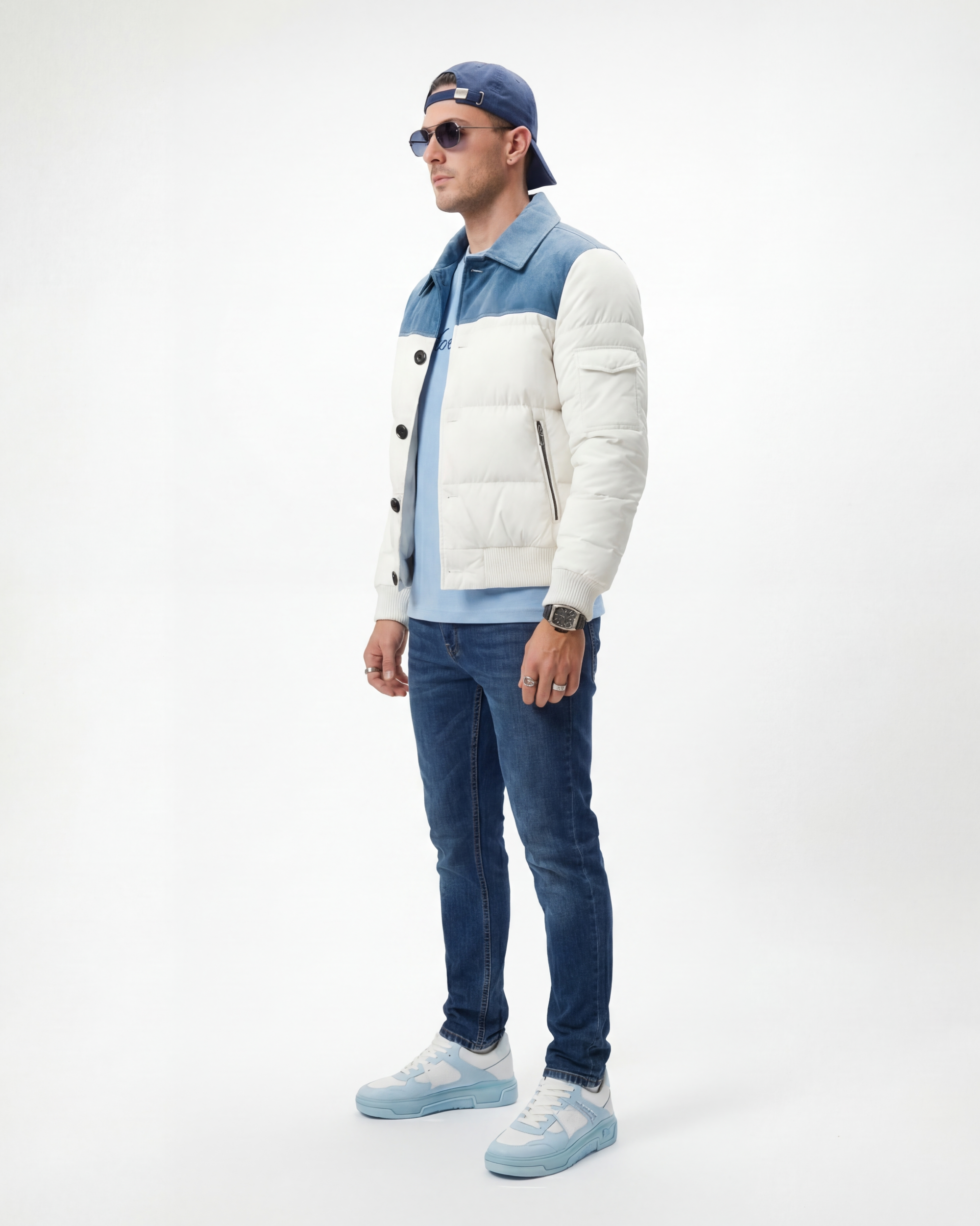 The Glacier Suede Puffer