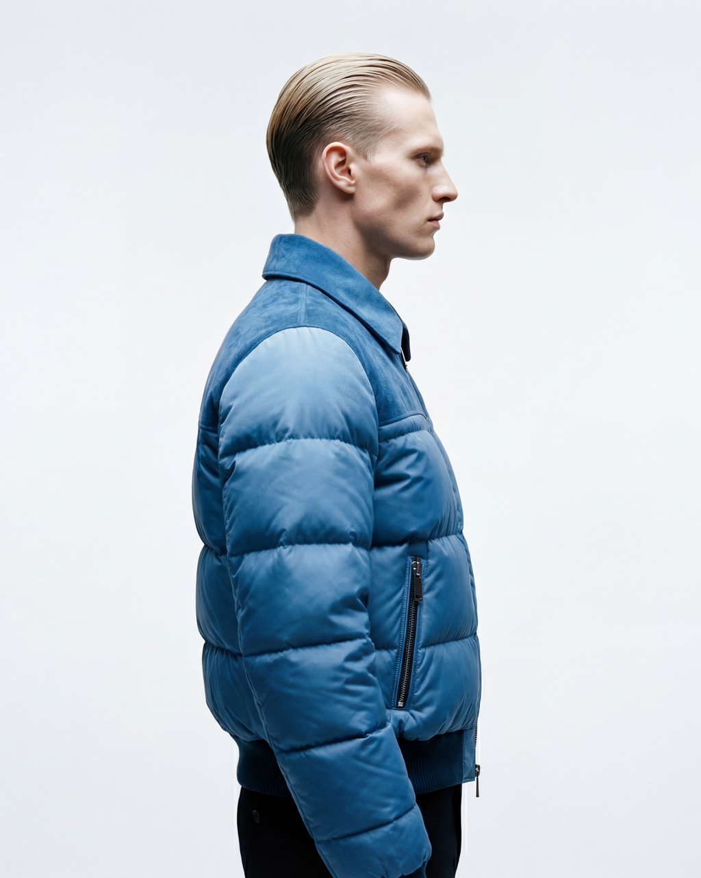 The Korotana Signature Suede Puffer Jacket