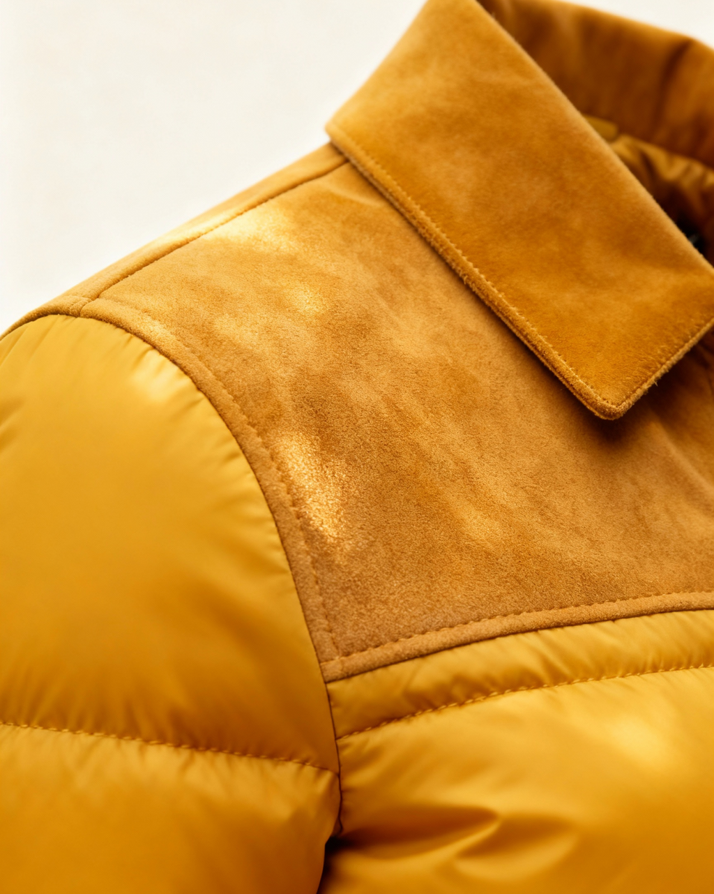 The Aureus Suede Puffer Jacket