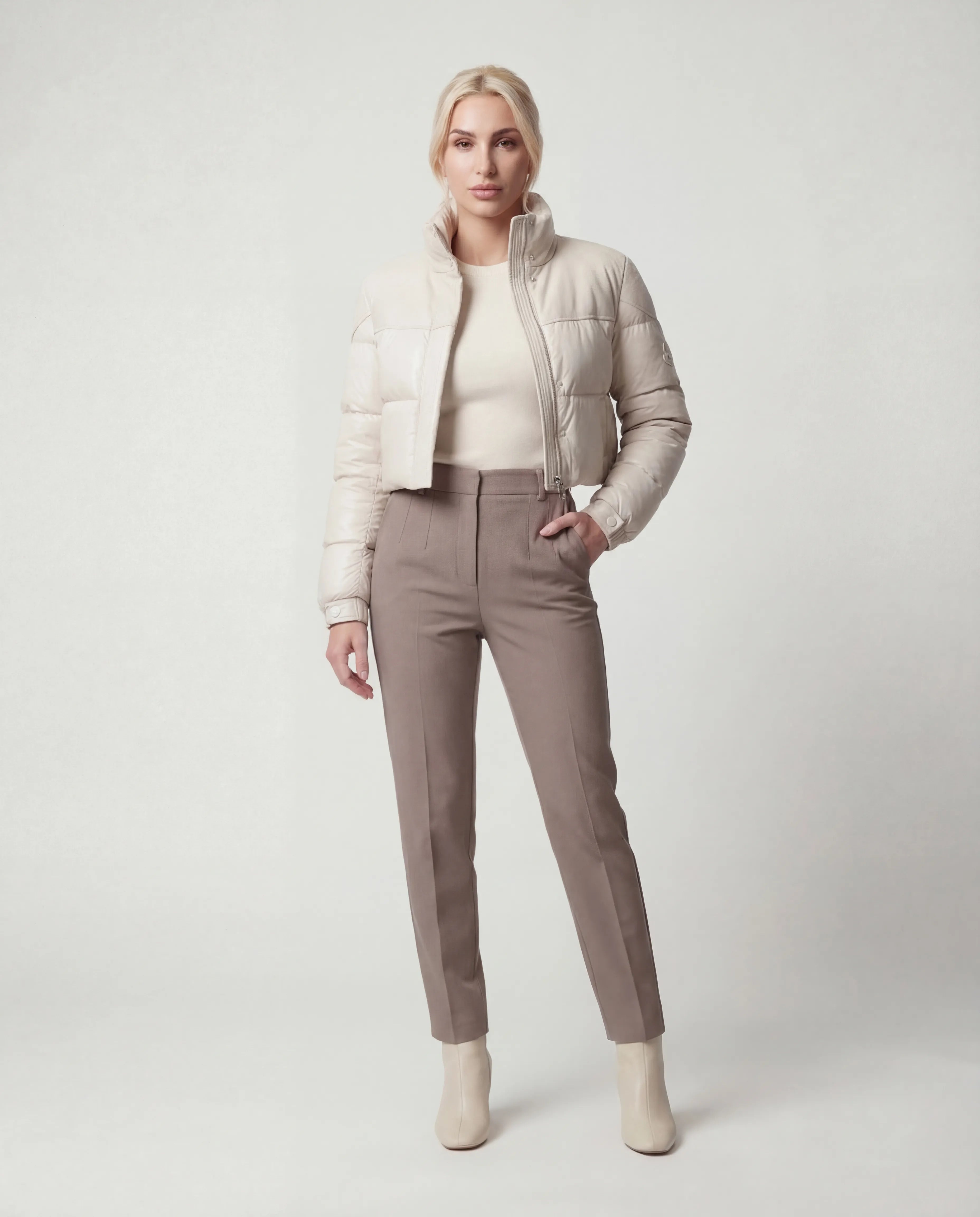 The Blanc Lumière Puffer Jacket