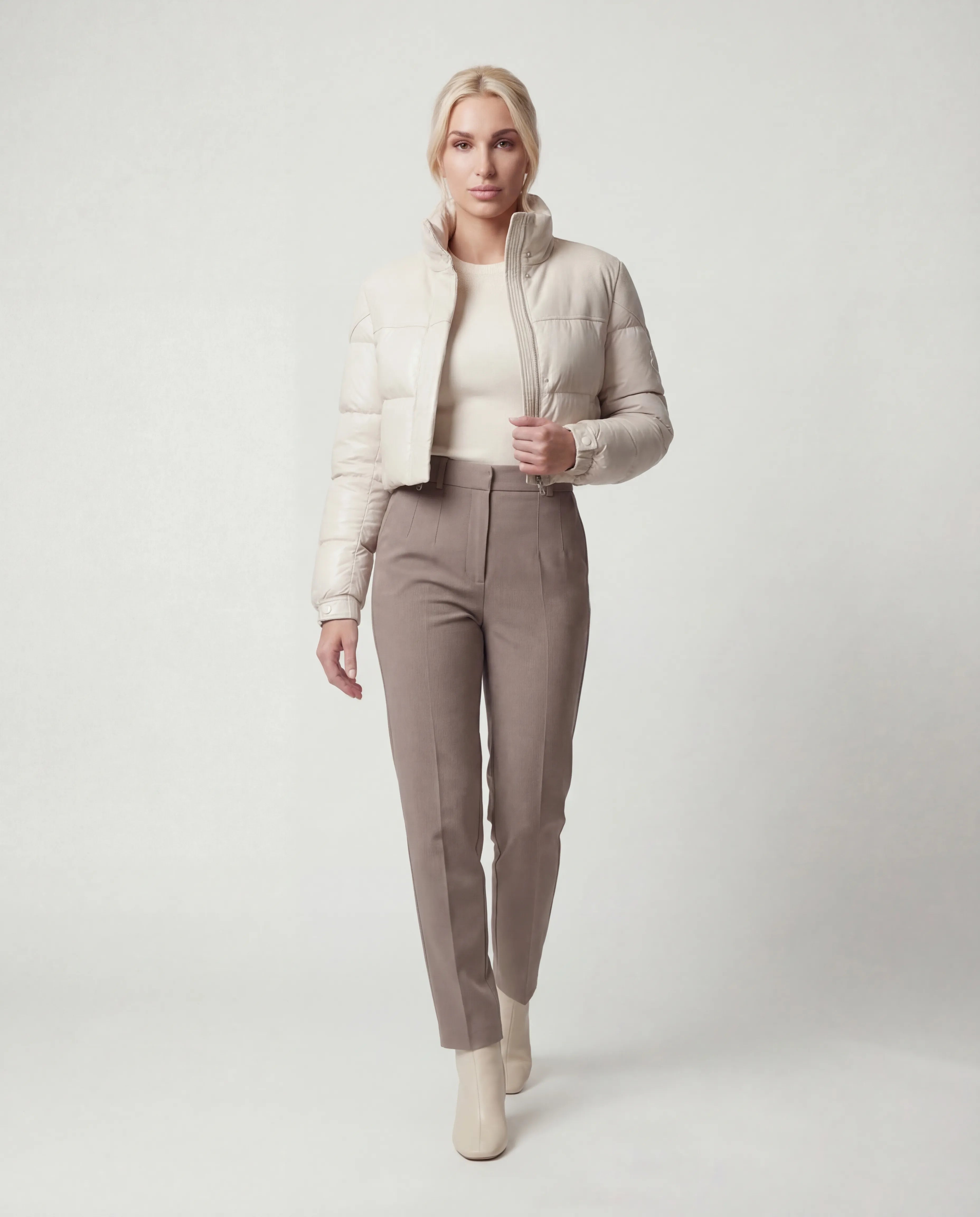 The Blanc Lumière Puffer Jacket