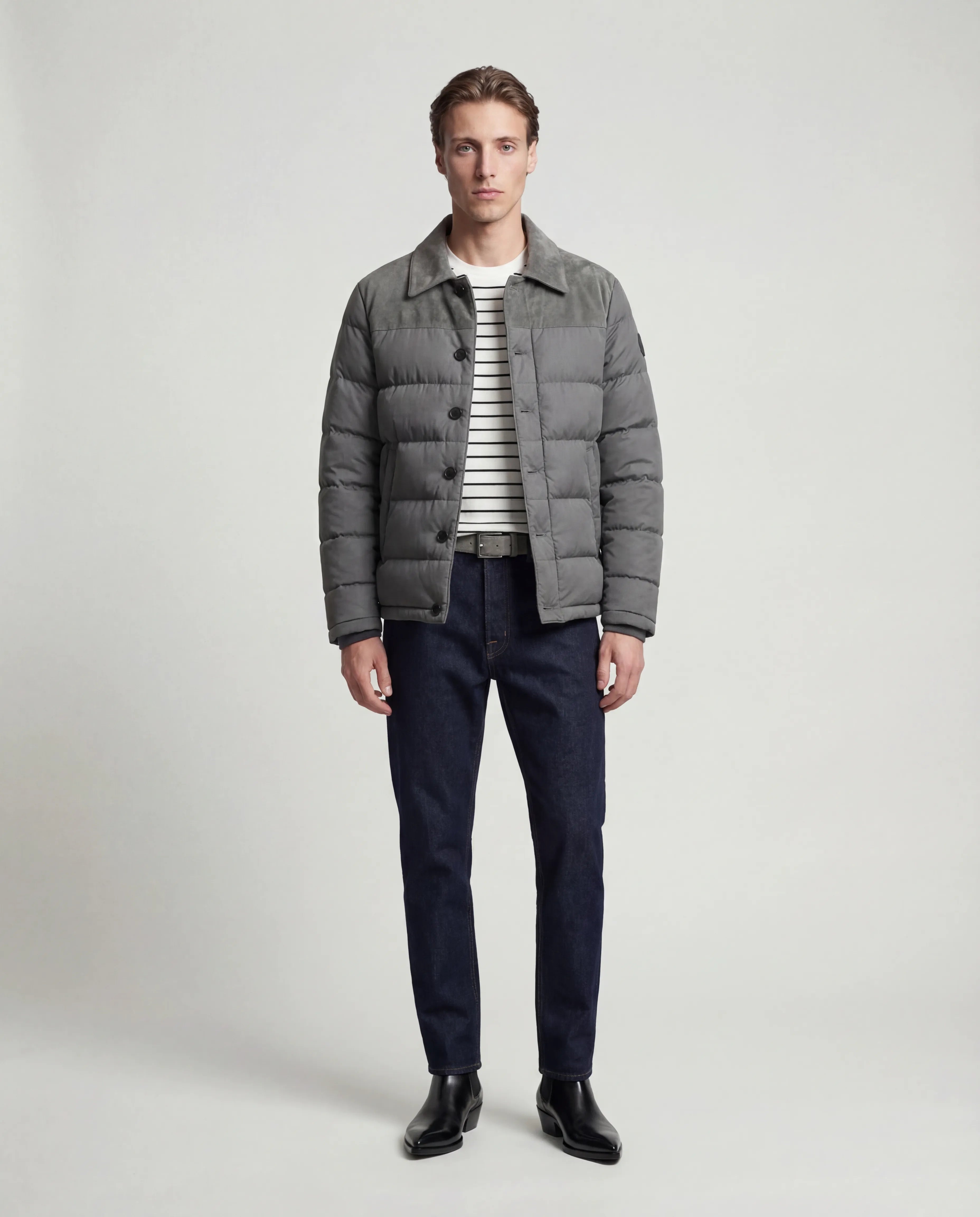 The Ashford Suede Puffer Jacket