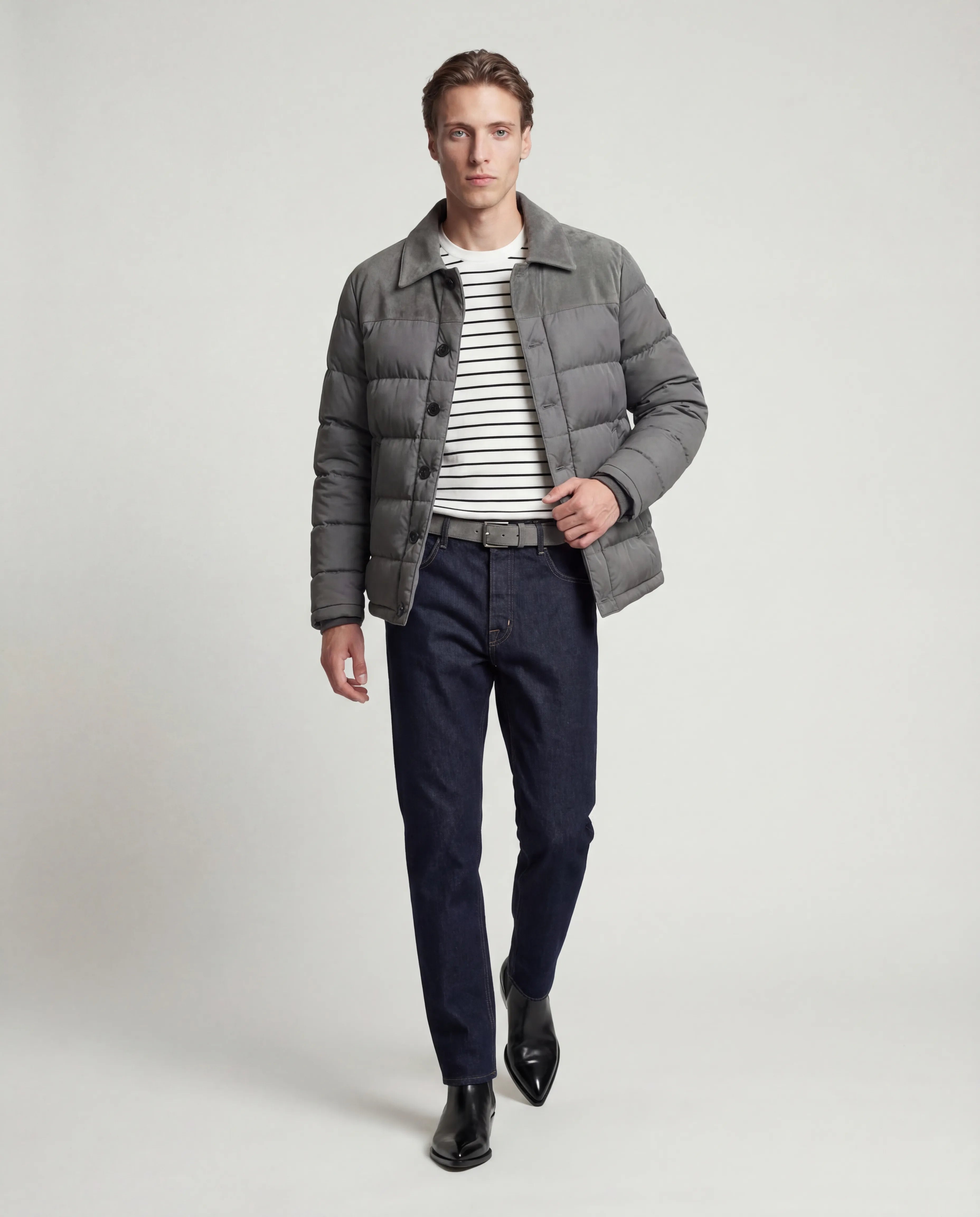 The Ashford Suede Puffer Jacket