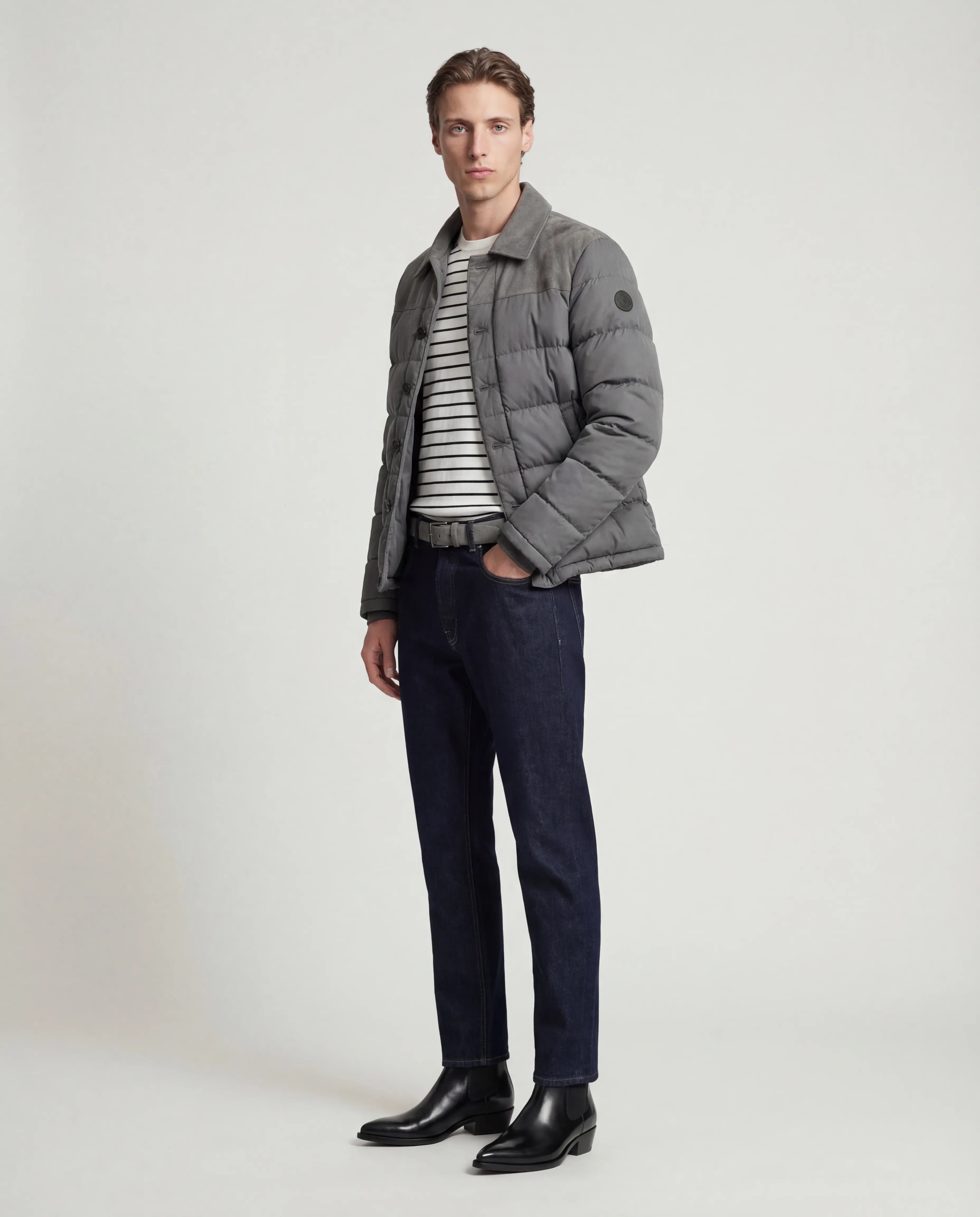 The Ashford Suede Puffer Jacket