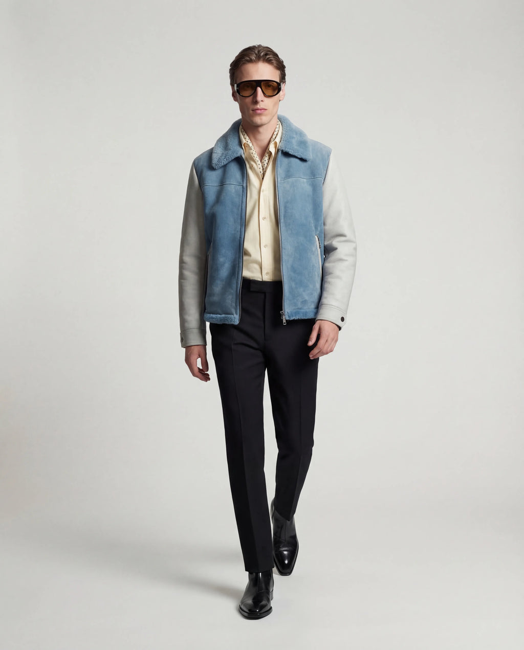 The Monarch Suede Shearling Jacket