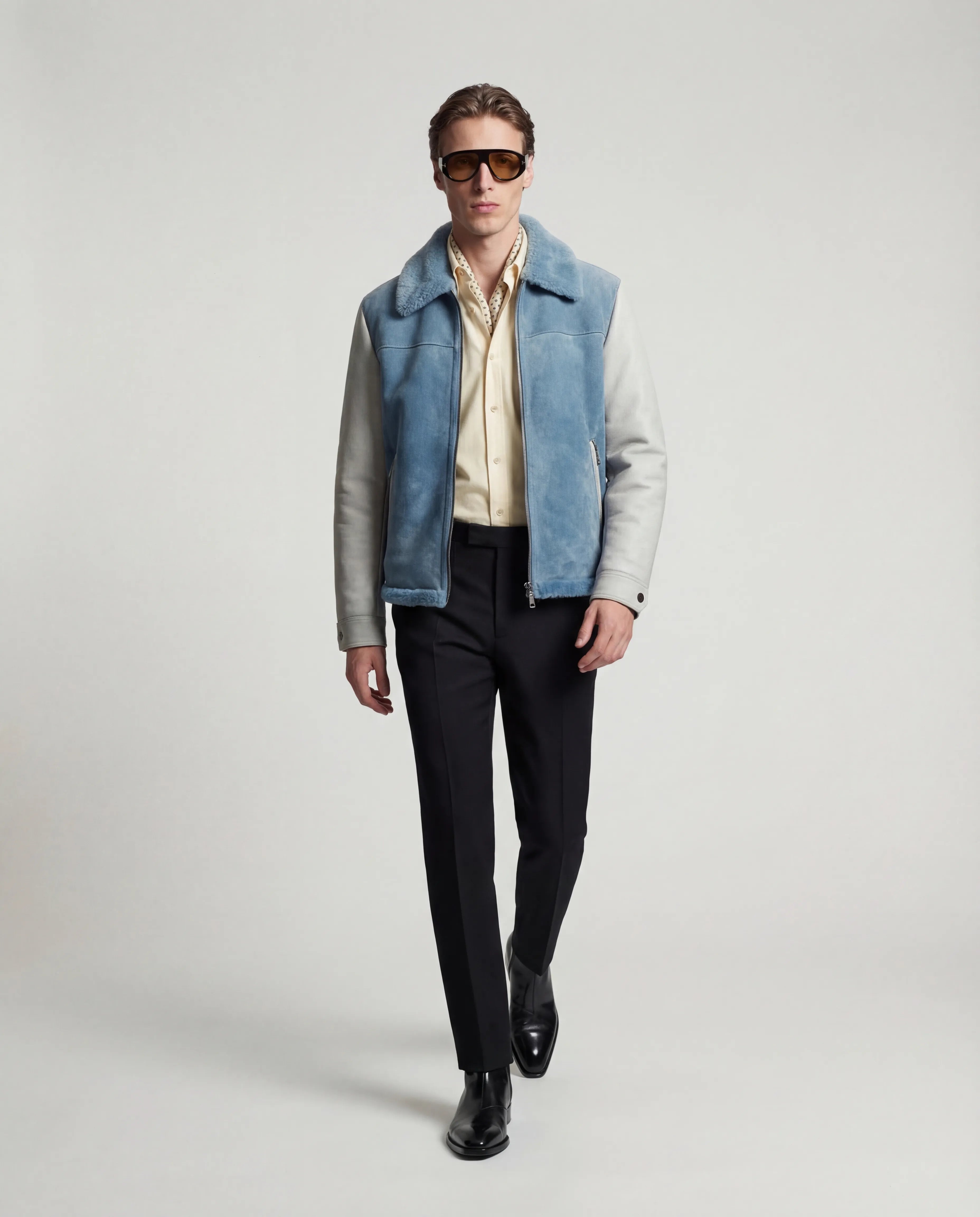 The Monarch Suede Shearling Jacket