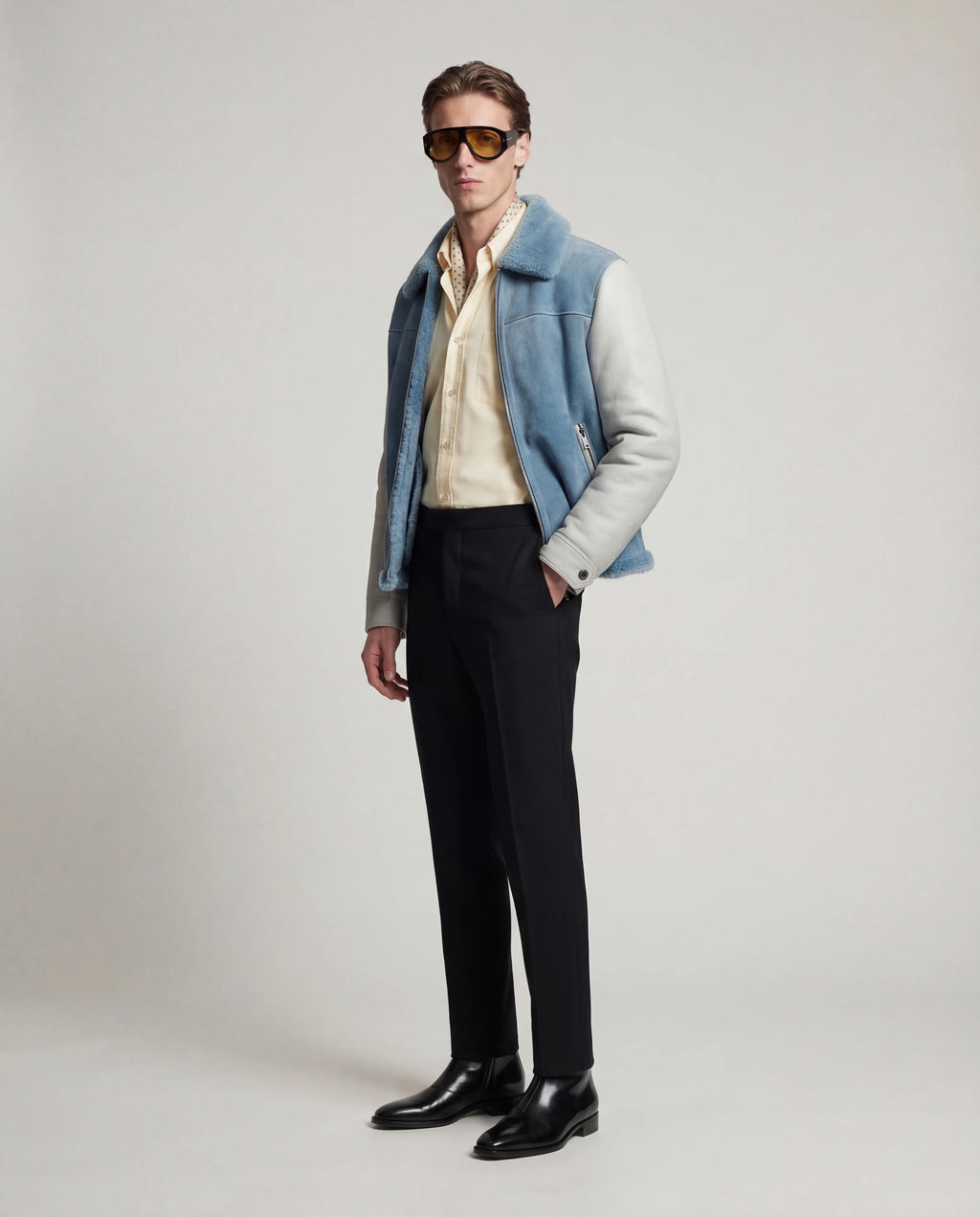 The Monarch Suede Shearling Jacket