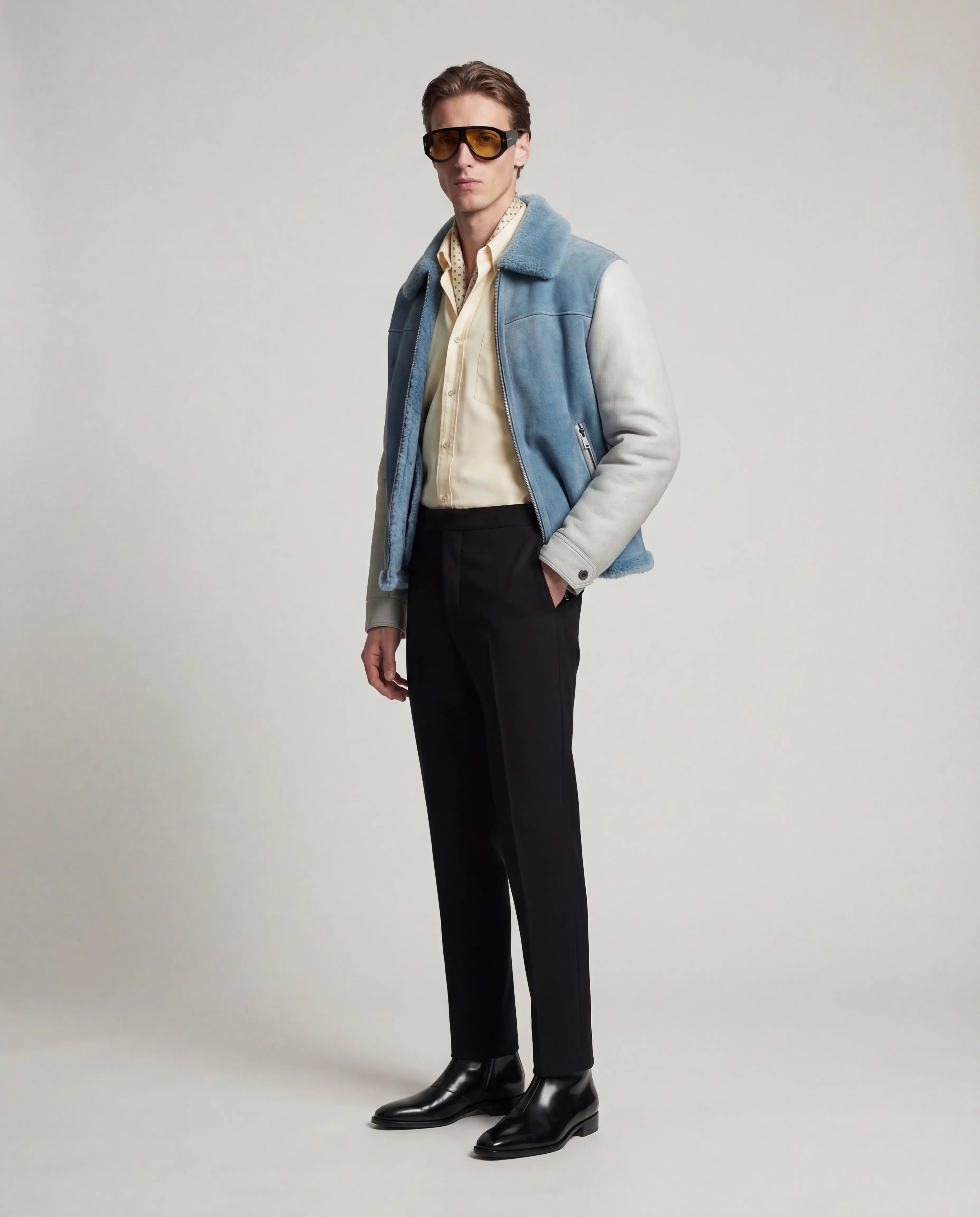 The Monarch Suede Shearling Jacket