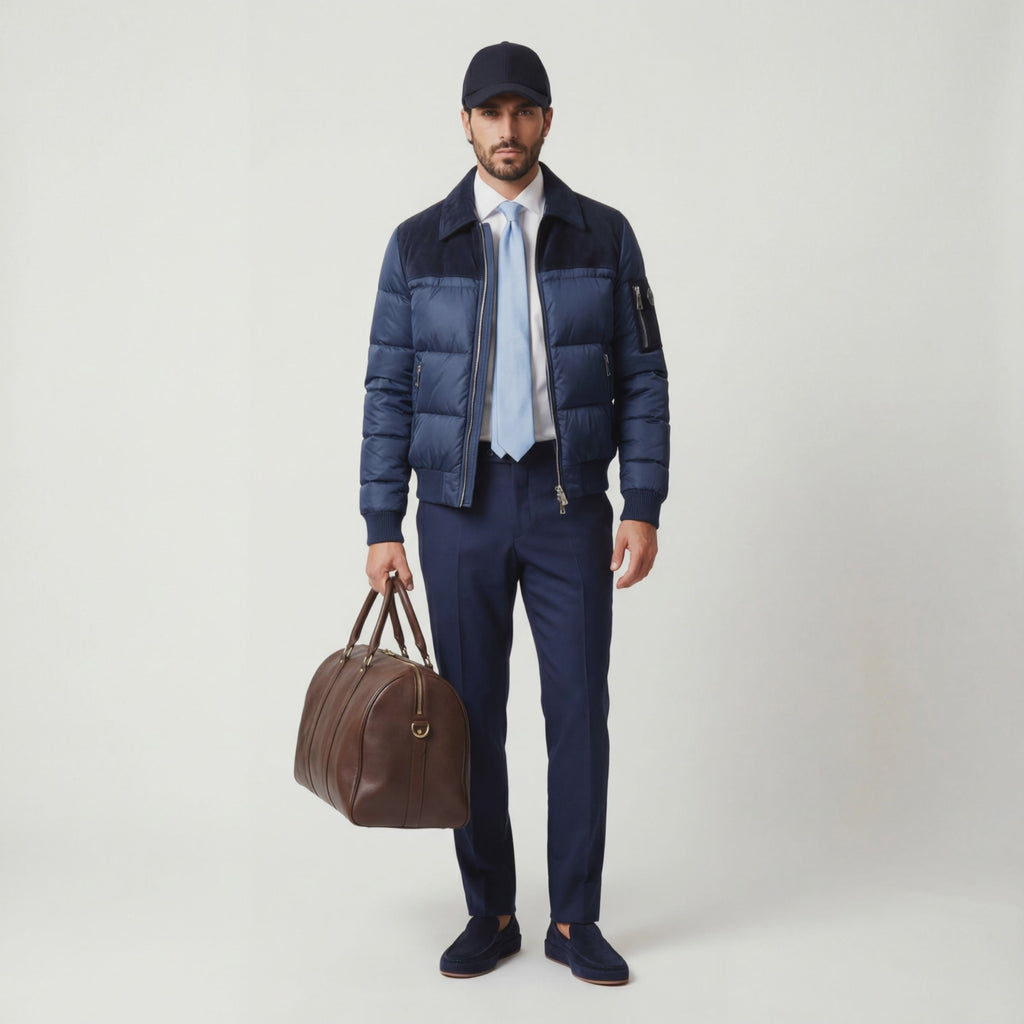 The Armitage Suede Puffer Jacket